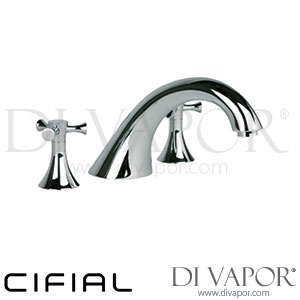Cifial 31405MW.X Brookhaven Cross 3 Hole Deck Bath Mixer Spare Parts